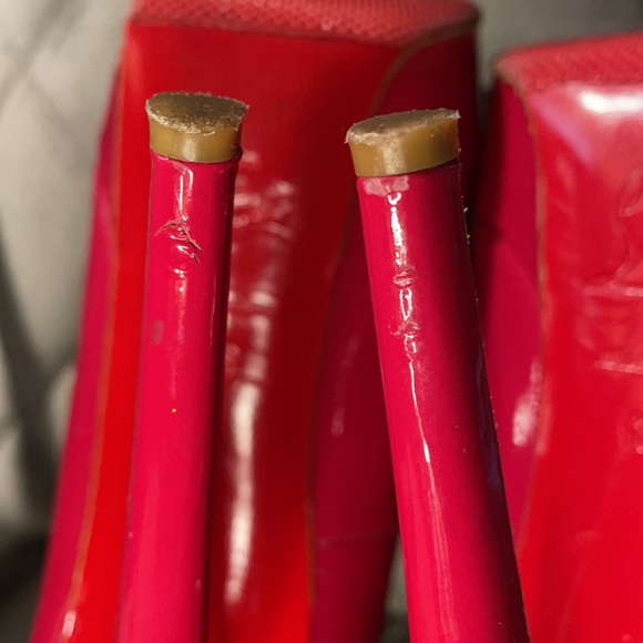Pink Christian Louboutin patent Bianca 140 mm - Picture 6 of 10